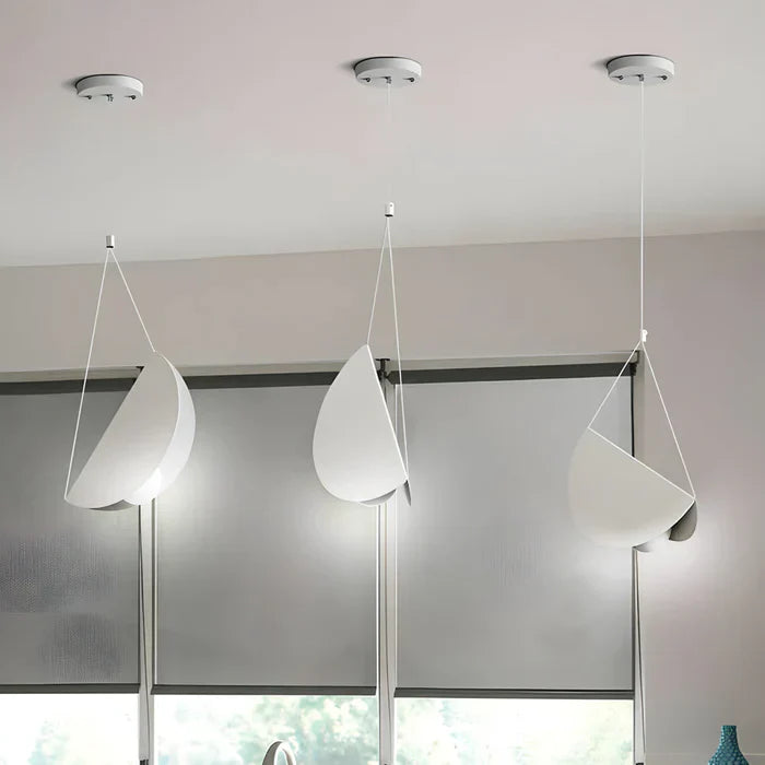 Lampe pendante plissée minimaliste