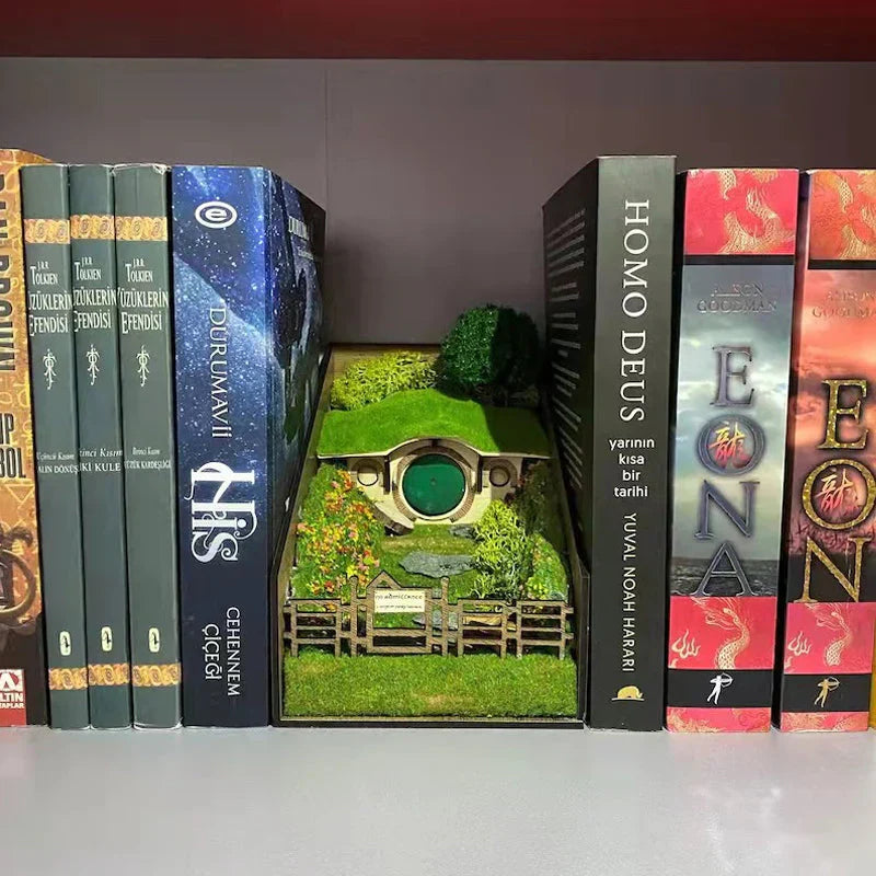 MiniScape Support de Livre – Supports de Livre Décoratifs Artisanaux avec Design de Micro Paysage