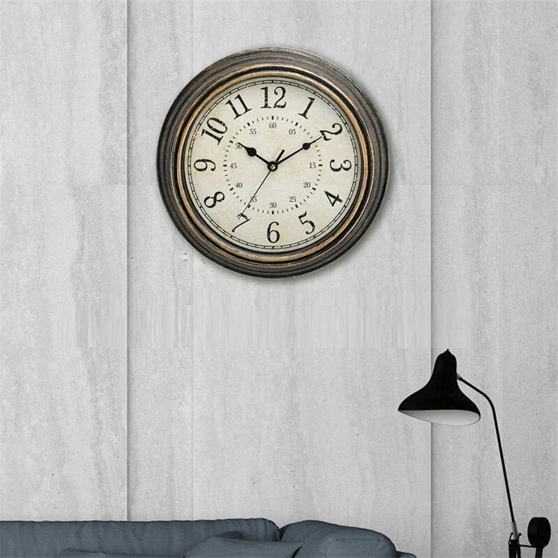 RusticCharm - Horloge murale vintage