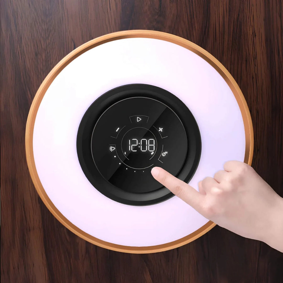 LumiNest Lampe de Bureau LED – Lumière Chaude et Design Naturel Minimaliste
