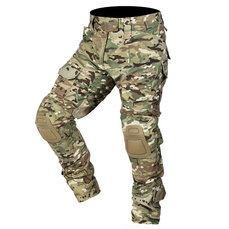 Pantalon cargo tactique avec protège-genoux pour l'extérieur et le travail