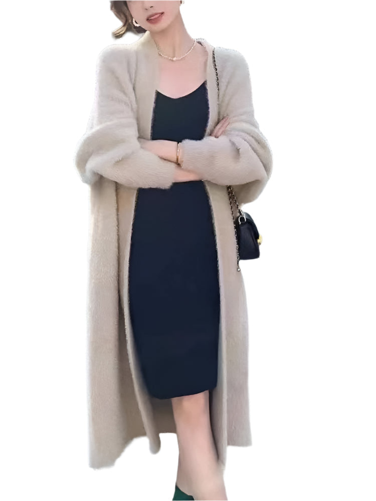 Cardigan Alma-Lang avec Poches et Coupe Décontractée pour Femmes