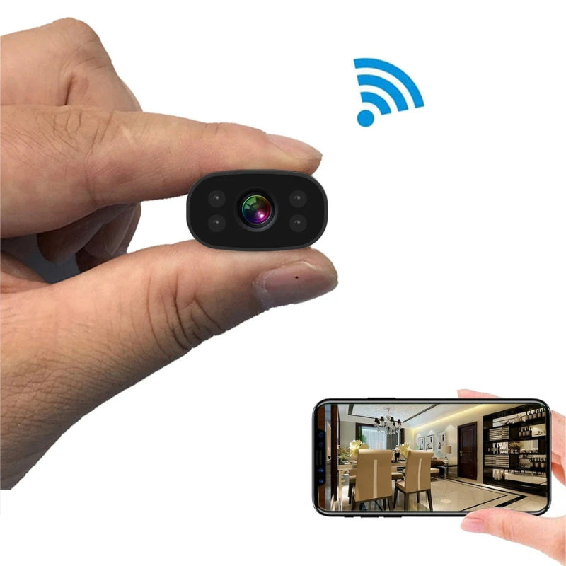 MiniGuard Caméra de sécurité WiFi – Surveillance compacte avec détection de mouvement