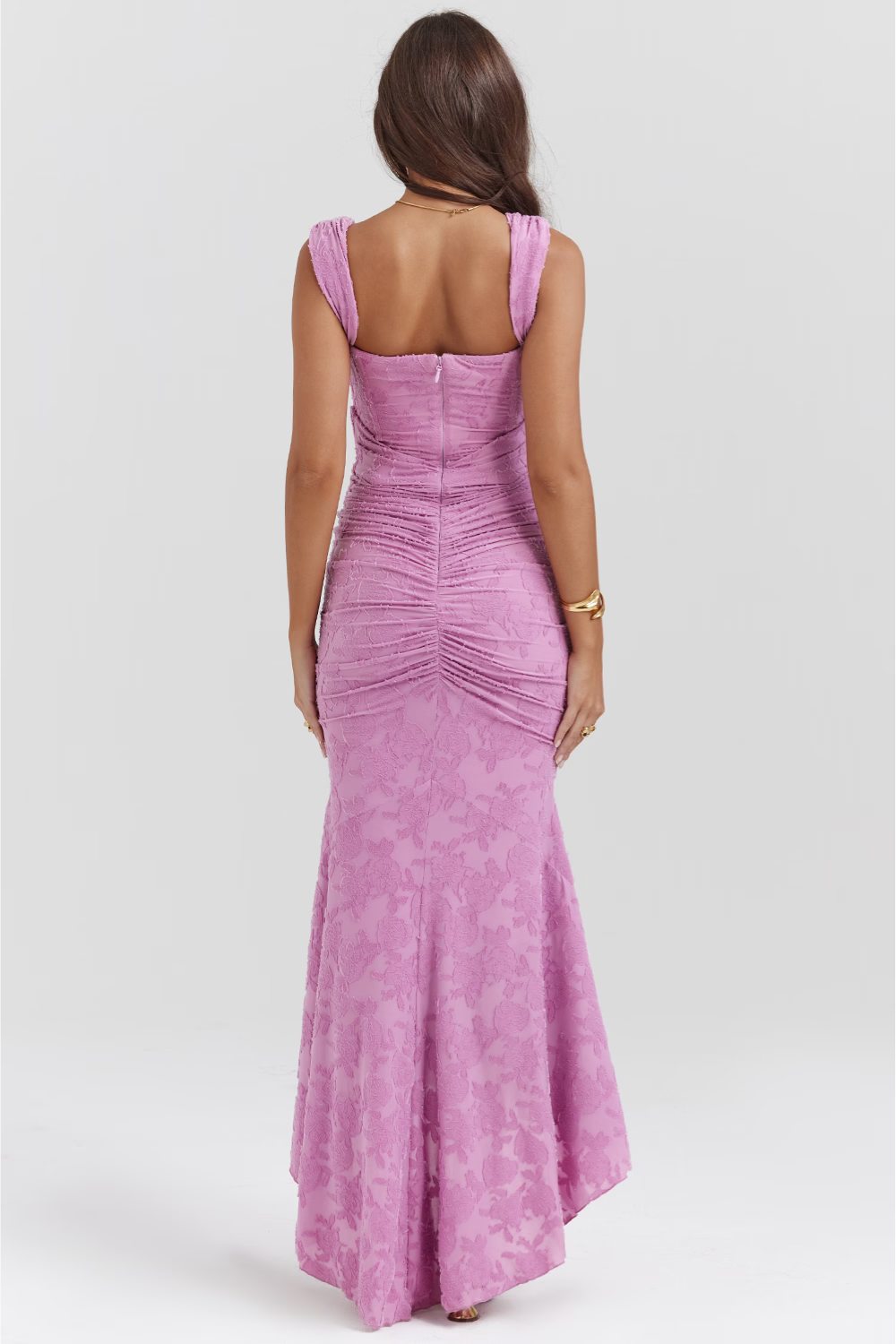 Celeste - Robe maxi avec décolleté en V profond
