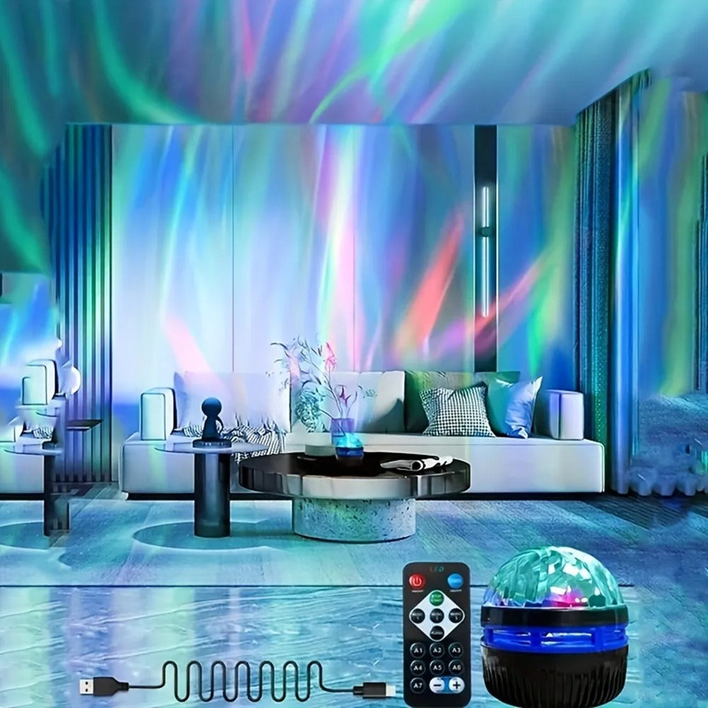 AuroraLight - Lampe de table projecteur d'aurores boréales