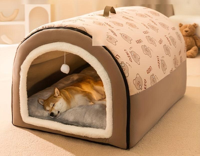Chambre pour chien chaude et confortable