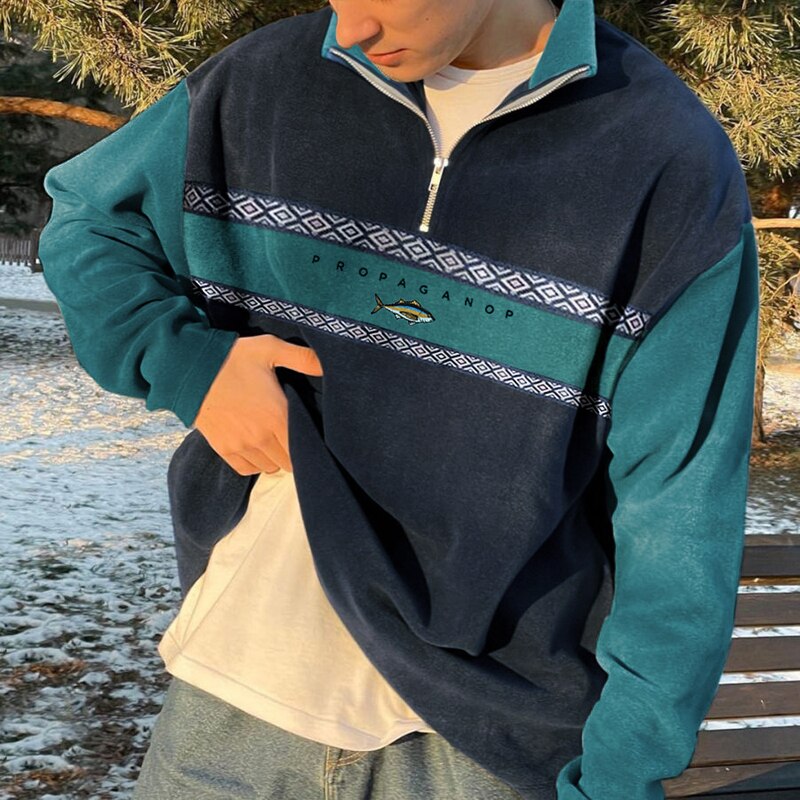 Pull demi-zip Oliver – Style et confort réunis