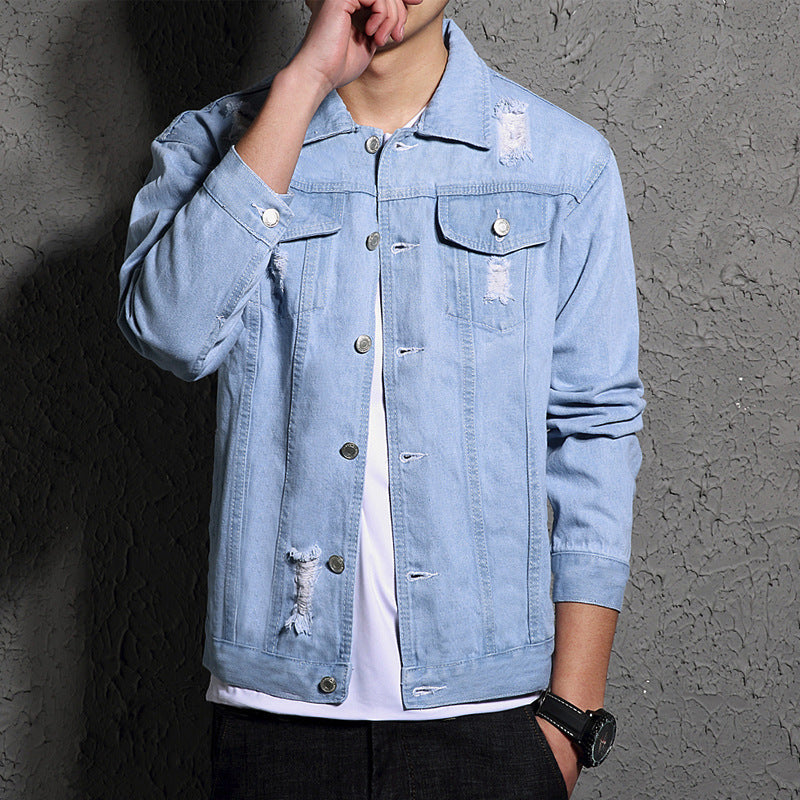 Erickson - Veste en jean avec lavage léger pour hommes