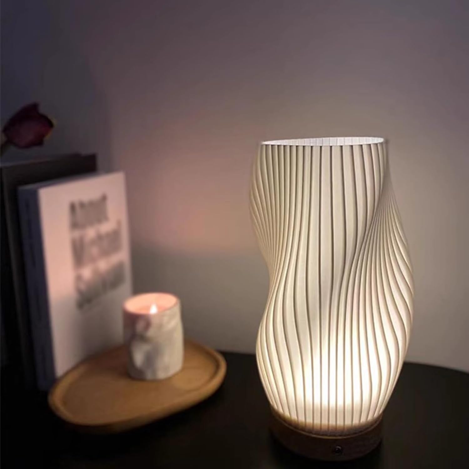 WaveGlow - Lampe de bureau USB à double teinte