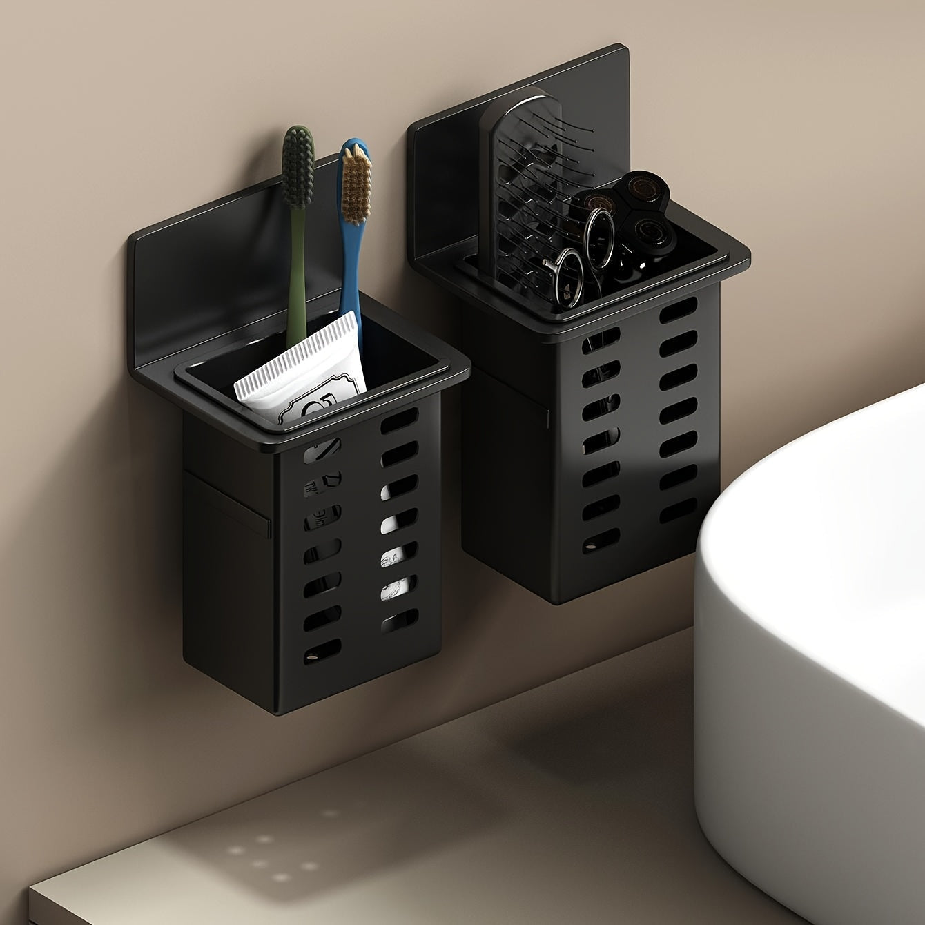 Étagère murale multifonctionnelle pour salle de bain et cuisine