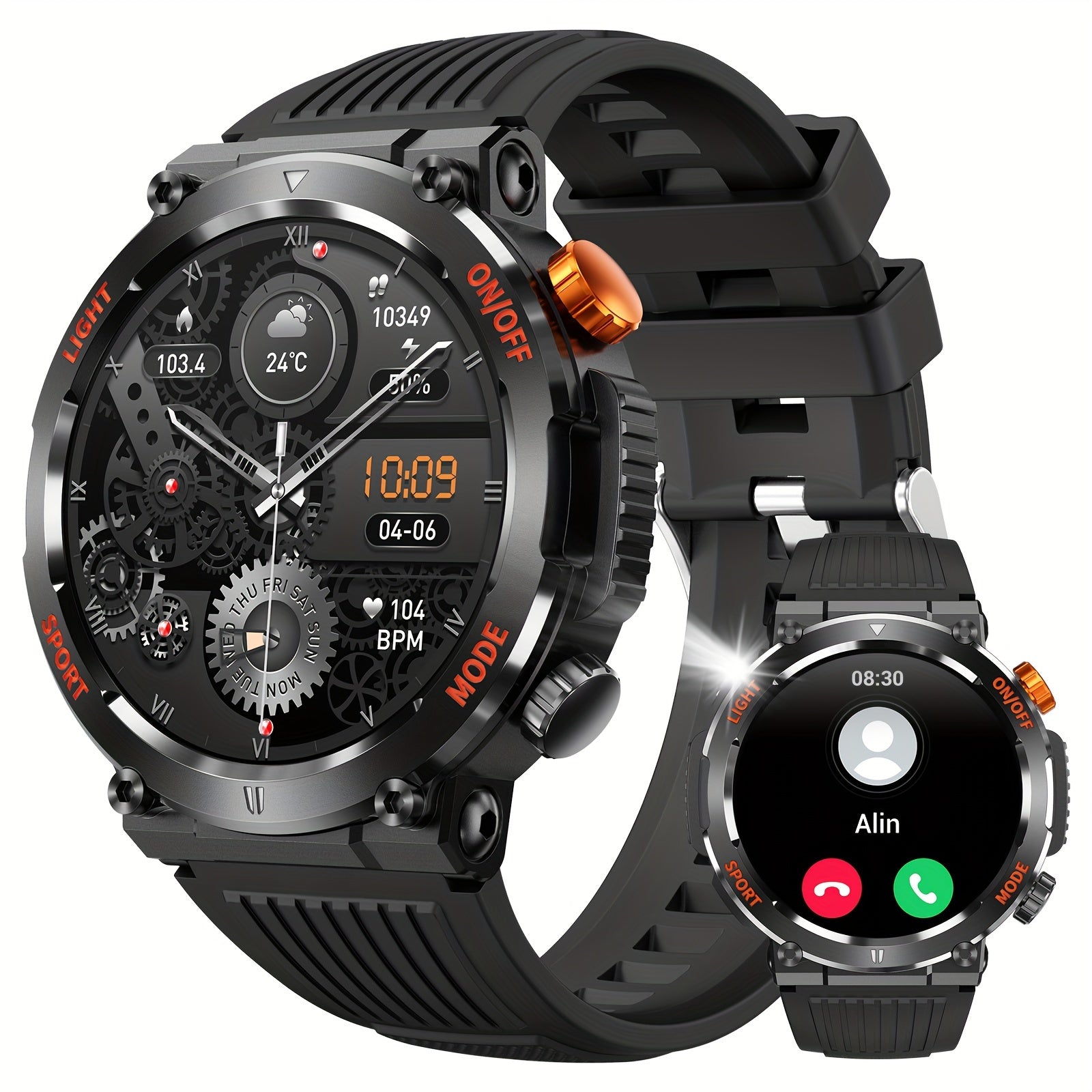 Jack - Montre étanche avec lampe de poche LED