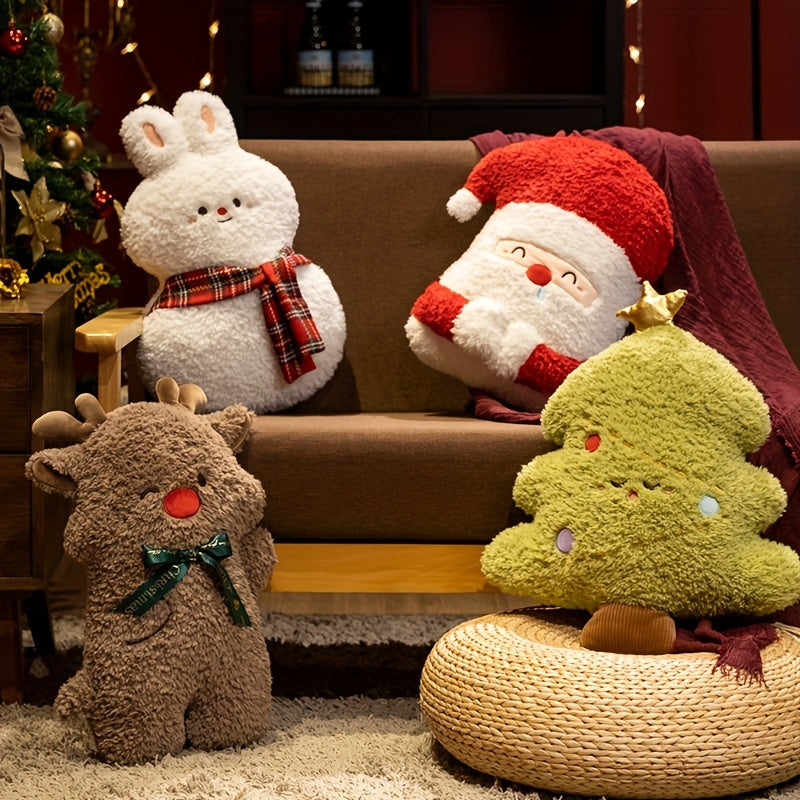 Collection de décorations de jouets en peluche de Noël festive