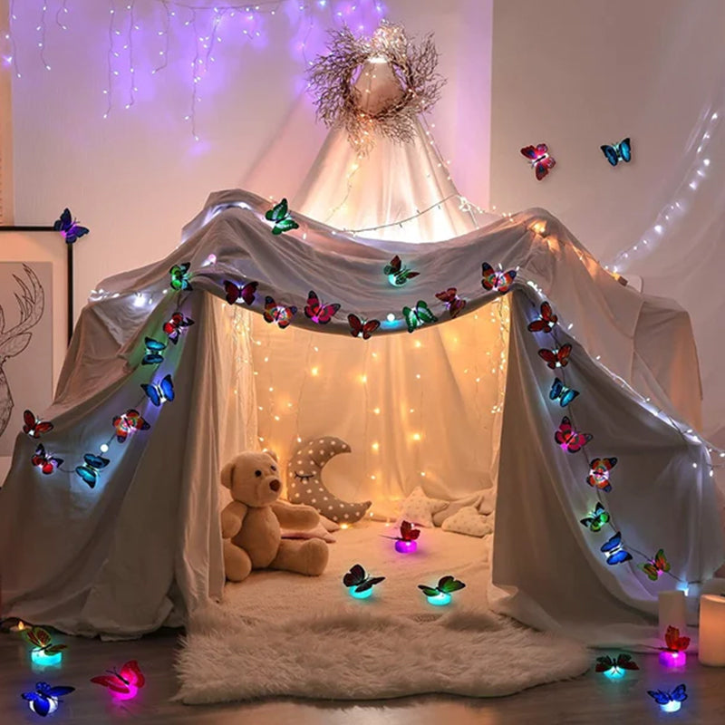 LumiWings - 3D LED papillons colorés veilleuse