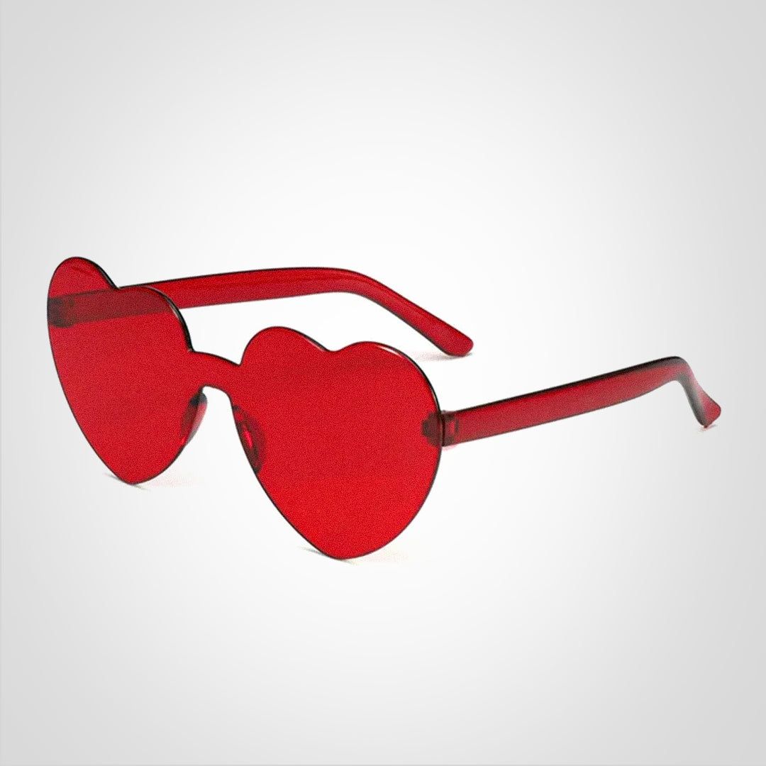 Lunettes de soleil en forme de cœur avec dégradé de couleurs et protection UV400