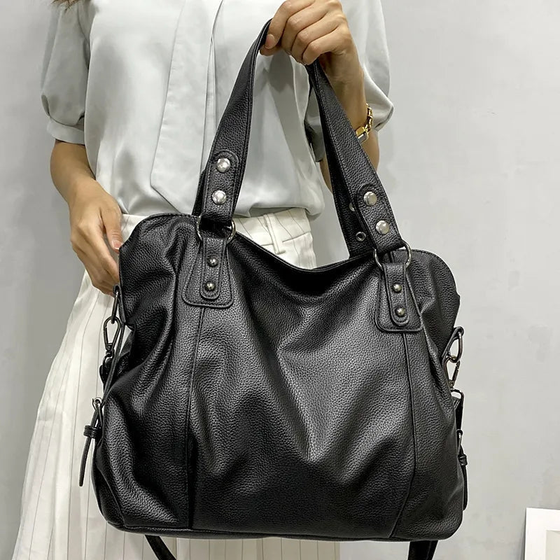 Ethel - Sac à main large sans effort avec clous