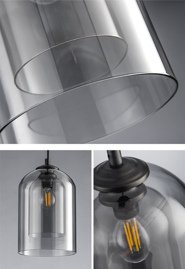 NordicFusion - Pendeurs en verre double pour une décoration élégante