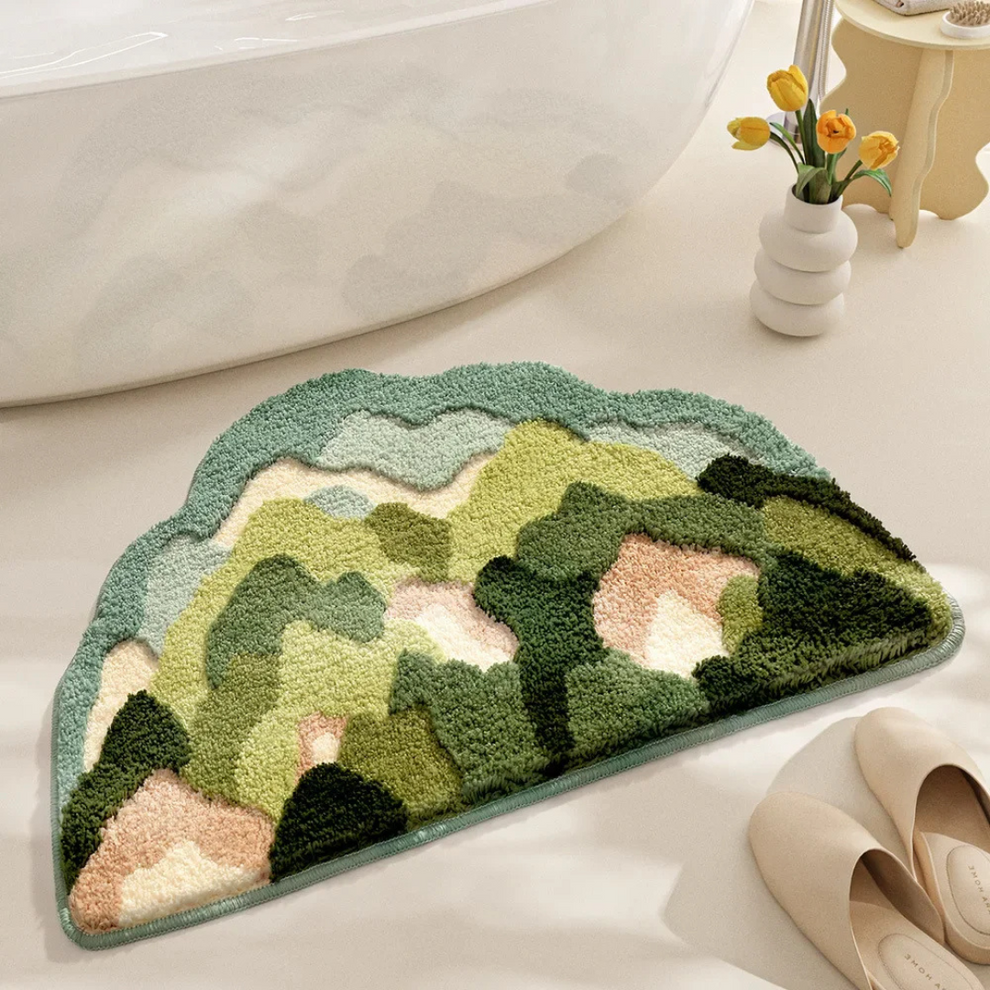BlossomDuo - Tapis de sol à motifs floraux artistiques