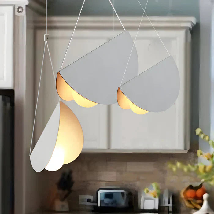 Lampe pendante plissée minimaliste