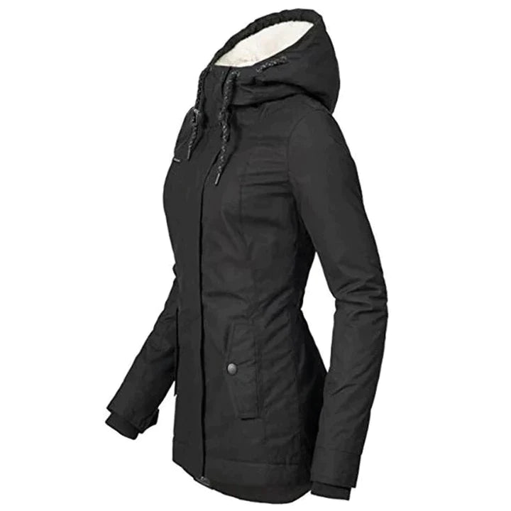 Parka d'hiver Nordic Luxe pour femmes avec capuche