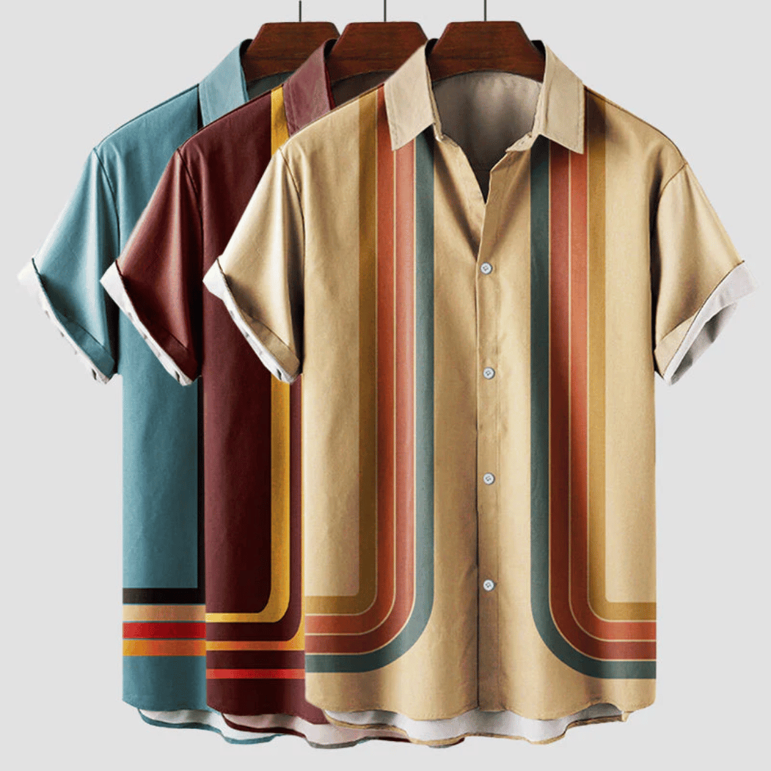 Felix Chemise à Manches Courtes pour Homme – Coupe Décontractée avec Col Revers et Fermeture Boutonnée