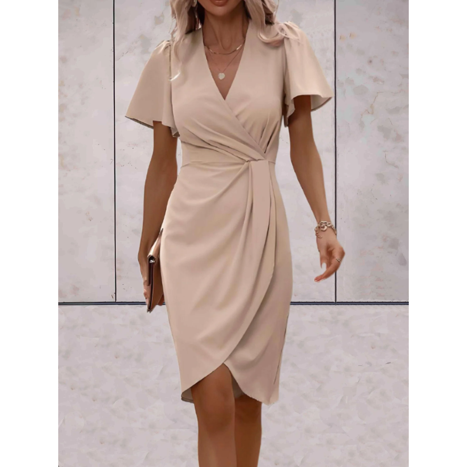 Laura - Robe portefeuille chic d'été