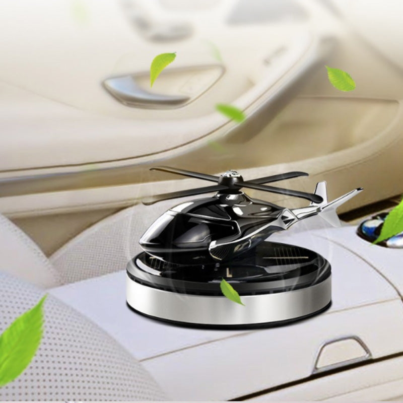 AeroBreeze - Désodorisant d'air de voiture hélicoptère à énergie solaire