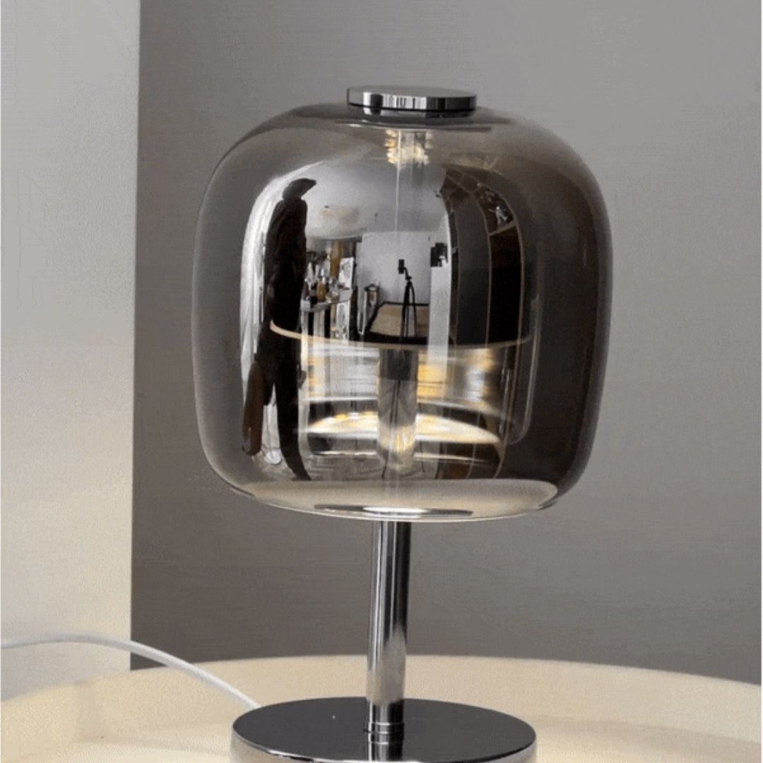Portable - Lampe de table élégante en verre miroir