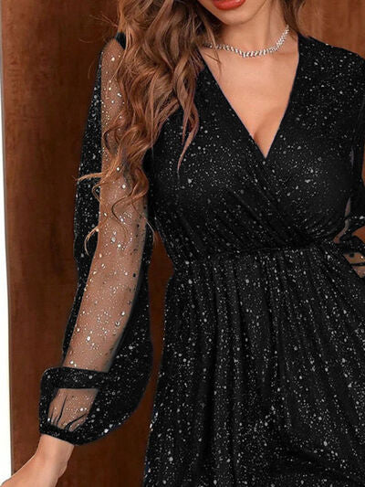 Robe scintillante à décolleté en V élégante Imelda