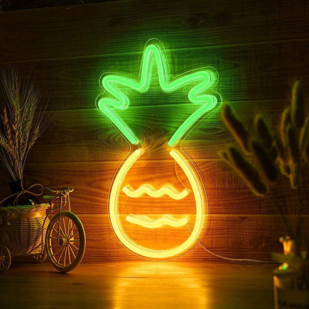 NeonGlow - Lampe murale ananas