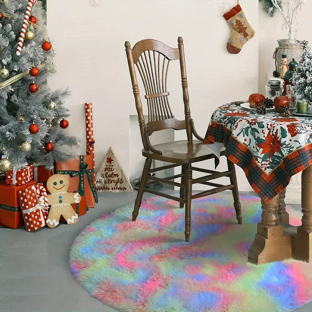CloudNest - Tapis rond ultra-doux et moelleux pour un séjour douillet