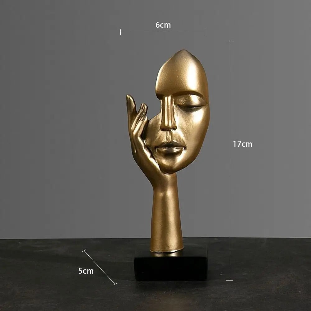 NordicMuse - Sculpture de visage abstrait