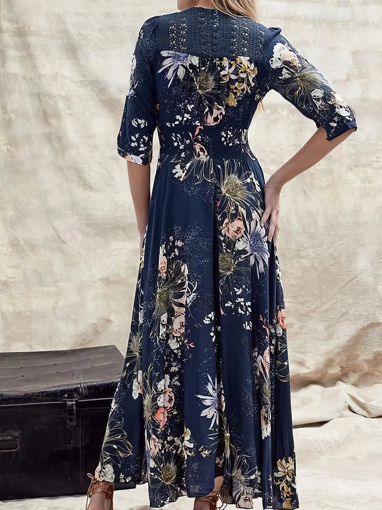 Robe Flæsekjole Isabella avec Fente Avant