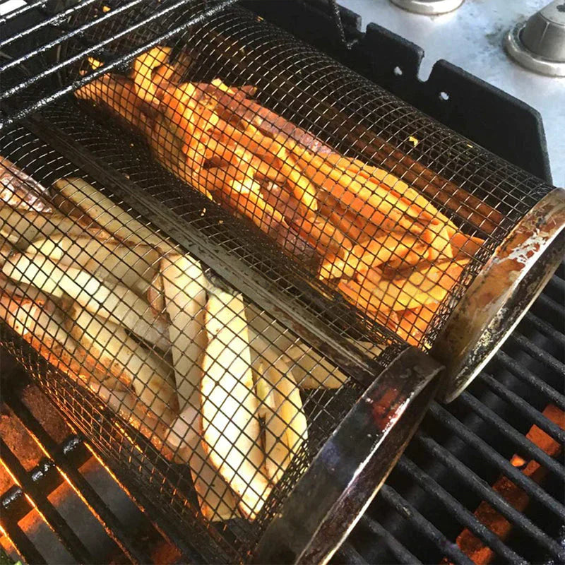 GrillMaster - DuoLock panier de grill en acier inoxydable