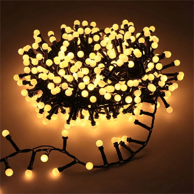 GlowSphere - Guirlande LED étanche avec boules rondes