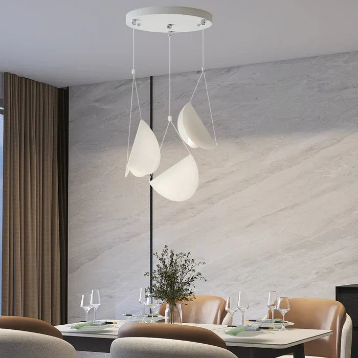 Lampe pendante plissée minimaliste