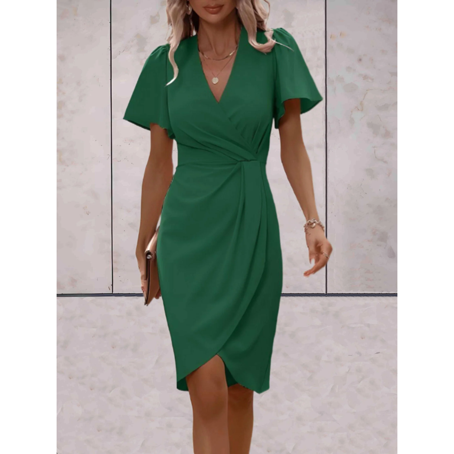 Laura - Robe portefeuille chic d'été