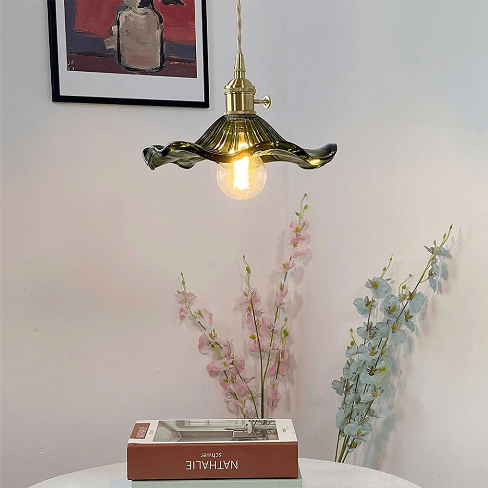 Lampe stylée à fleur d'hibiscus