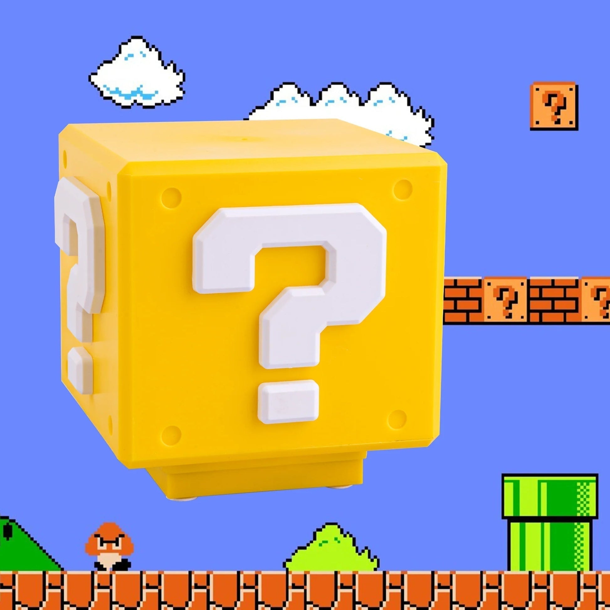 Lampe de nuit Power-Up Block - Décor de jeu inspiré de Super Mario