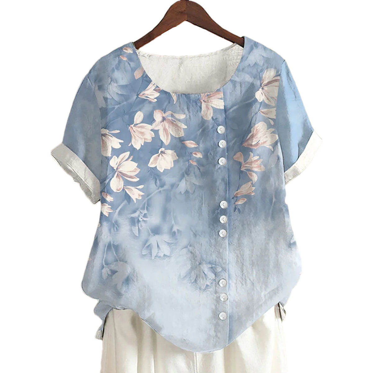 Elora - Chemisier élégant à imprimé floral pour femme