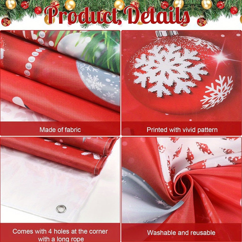 Couronne de Bonhomme de Neige en Polyester Festif – Décor de Porte de Fête Fantaisiste