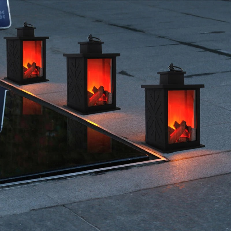 Lampe lanterne réaliste sans flamme