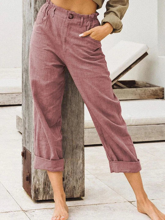 Lovise - Élégance sans effort et pantalons culottes taille haute confortables