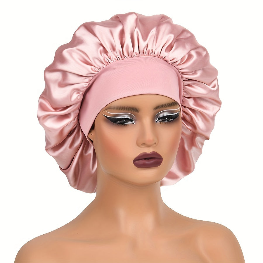 Rebel | Bonnet de sommeil en satin avec large bande élastique