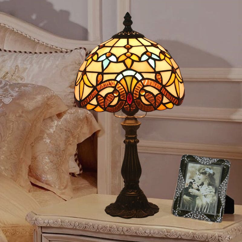 VintageGlow - Lampe de table inspirée de Tiffany
