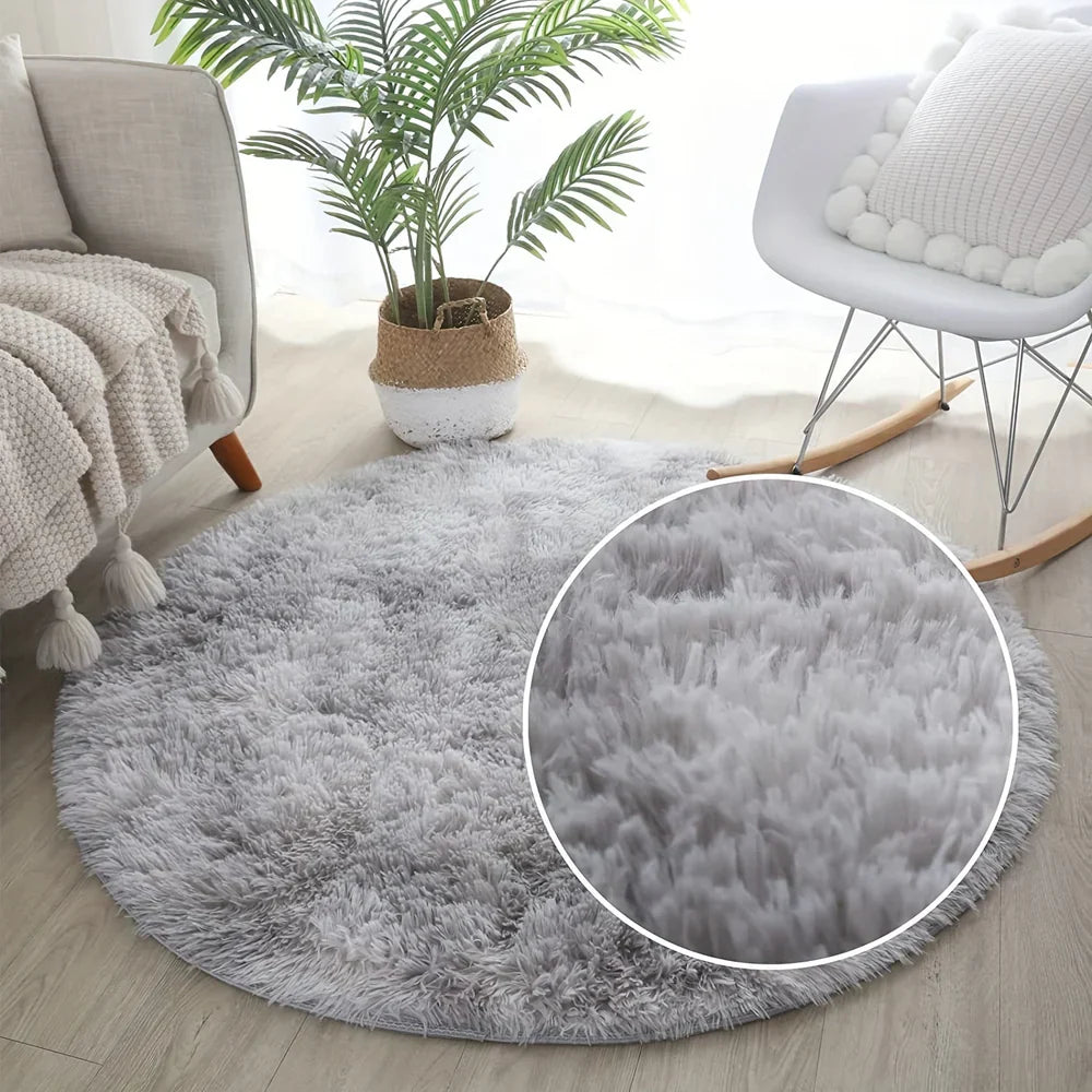 CloudNest - Tapis rond ultra-doux et moelleux pour un séjour douillet