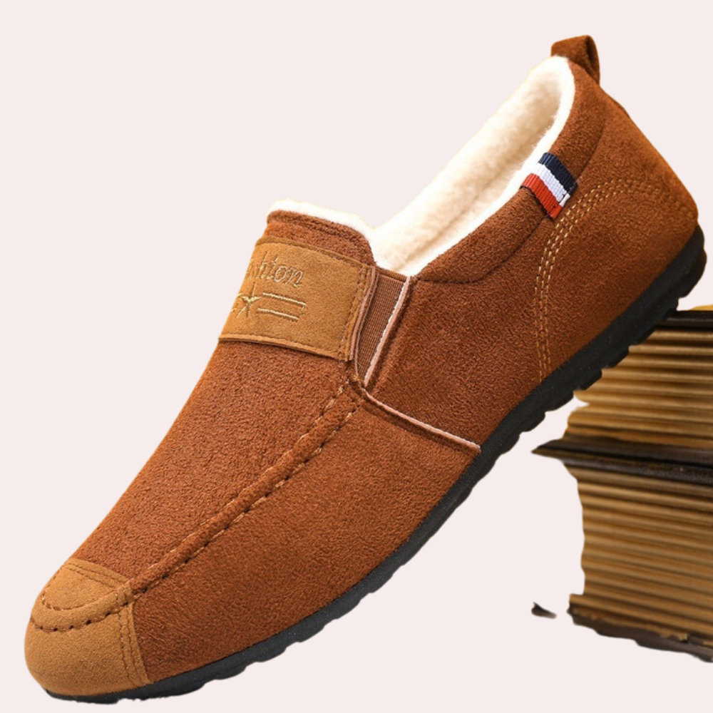 Steven - Mocassins confortables doublés polaire pour homme