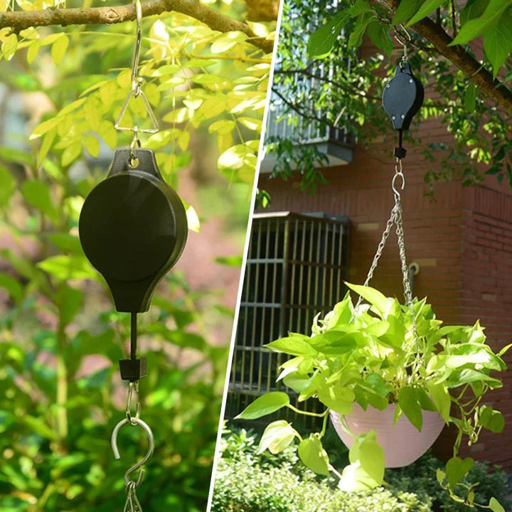 PlantLift - Pot suspendu réglable avec crochets
