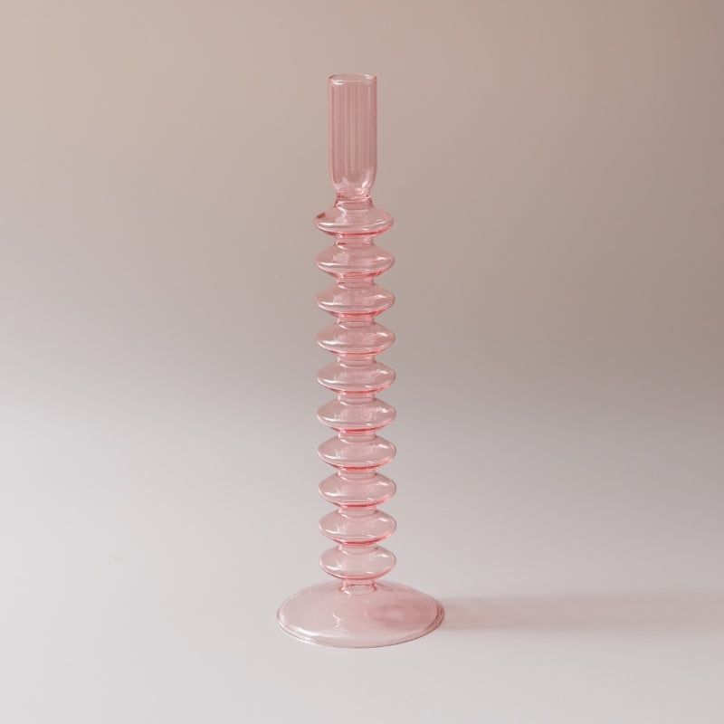 GlassAura - Bougeoirs et vases en verre faits à la main élégants
