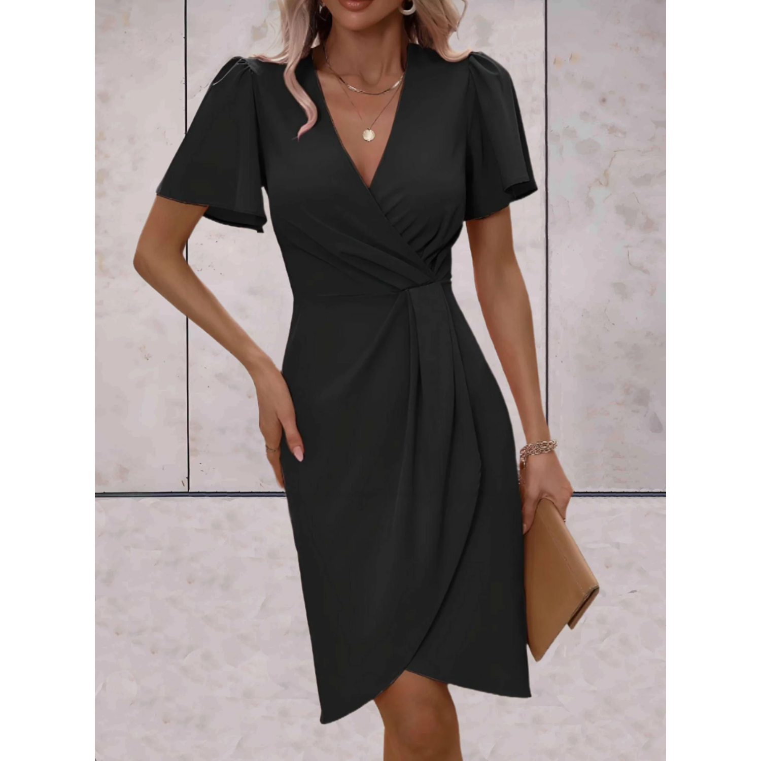 Laura - Robe portefeuille chic d'été