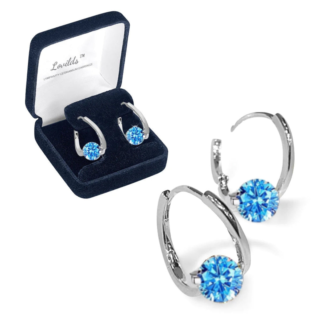 Boucles d'oreilles thérapeutiques en germanium magnétiques Liora Moderne – Style et Bien-être en Un Seul